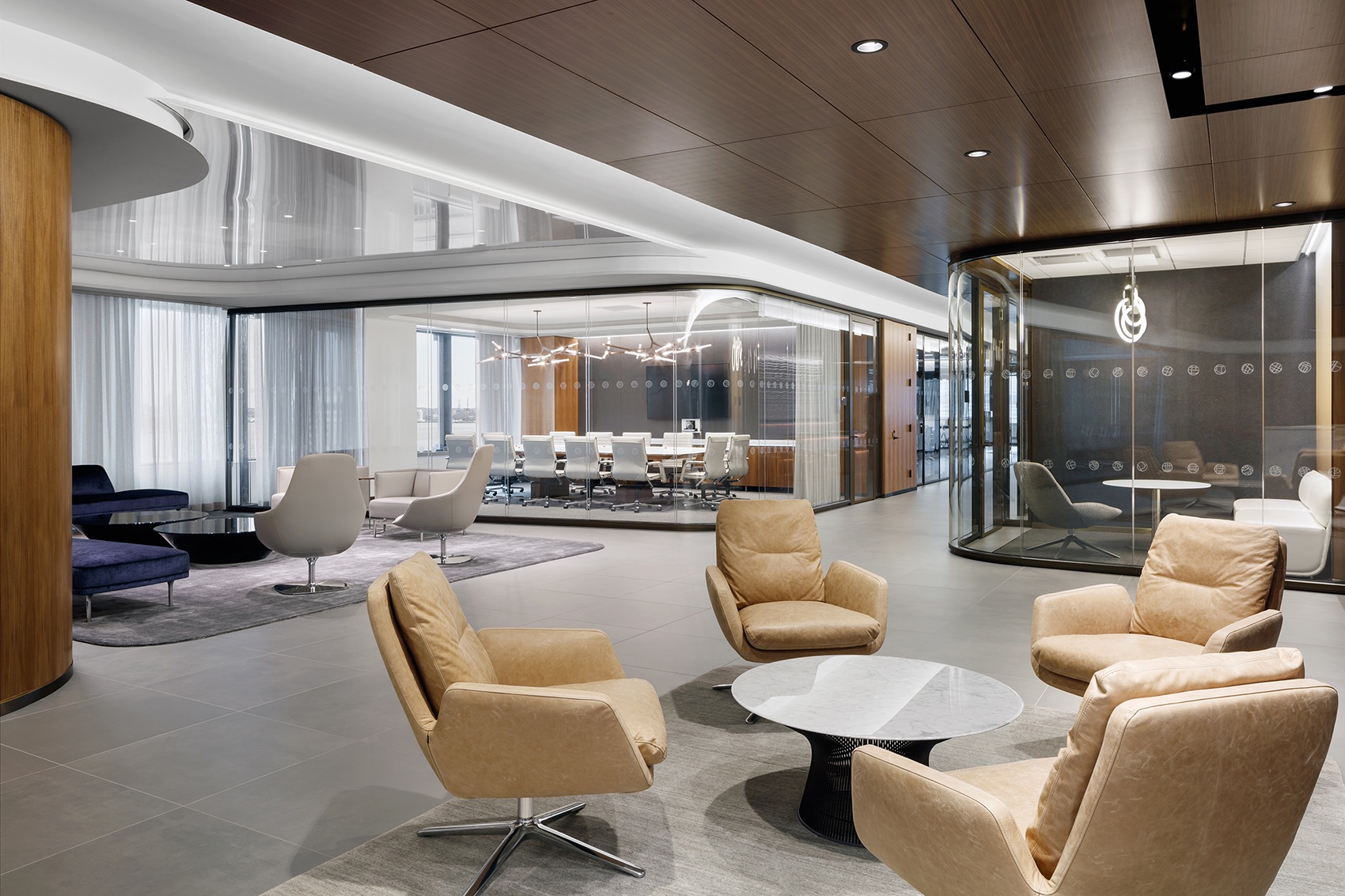 Modern professional mortgage office interior