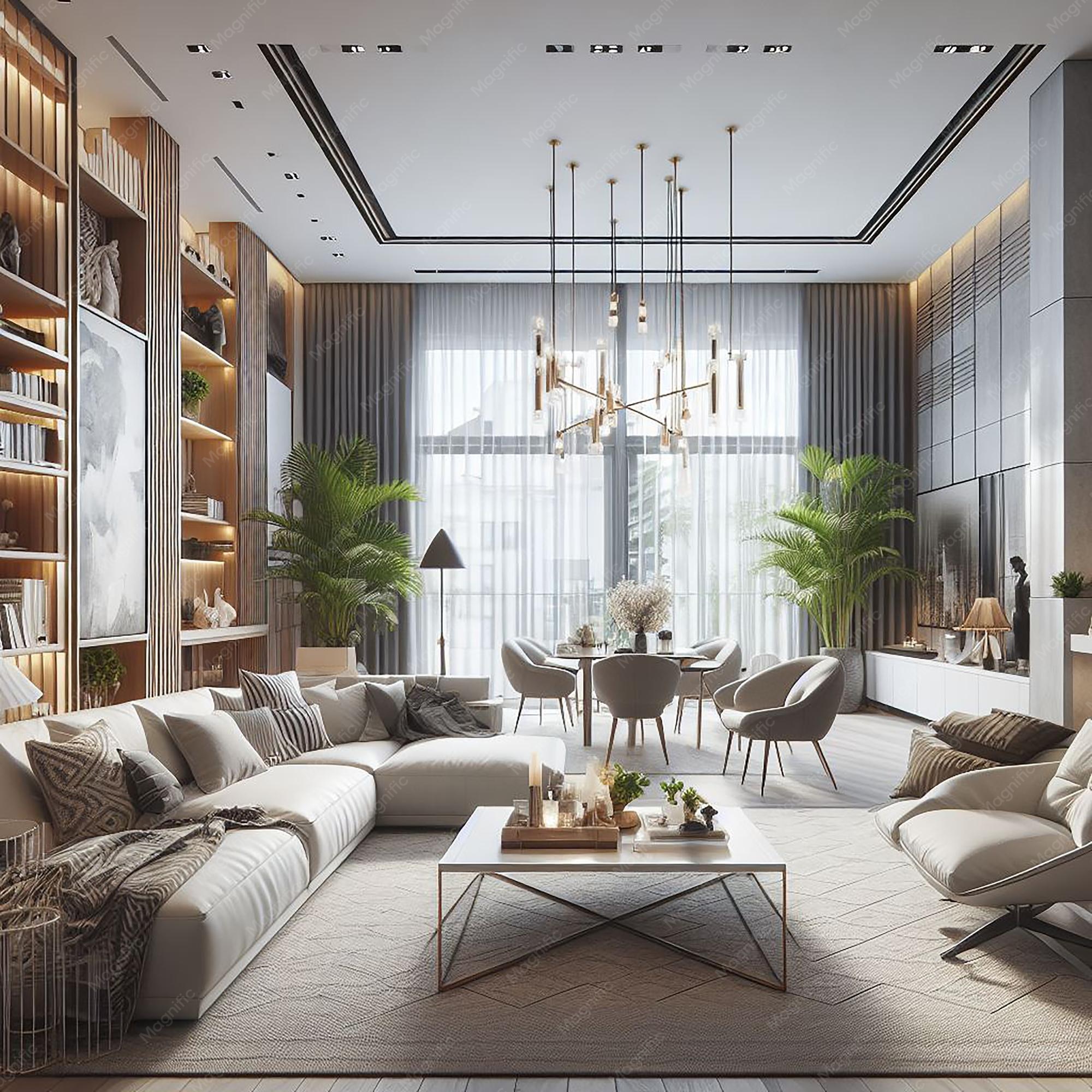 Buyer and agent reviewing a modern home contract